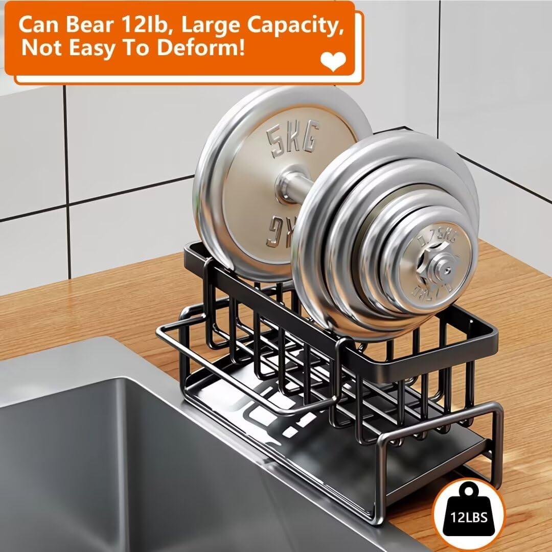 Organizador de Fregadero de Cocina CIT ZCFYU Acero Inoxidable Gris