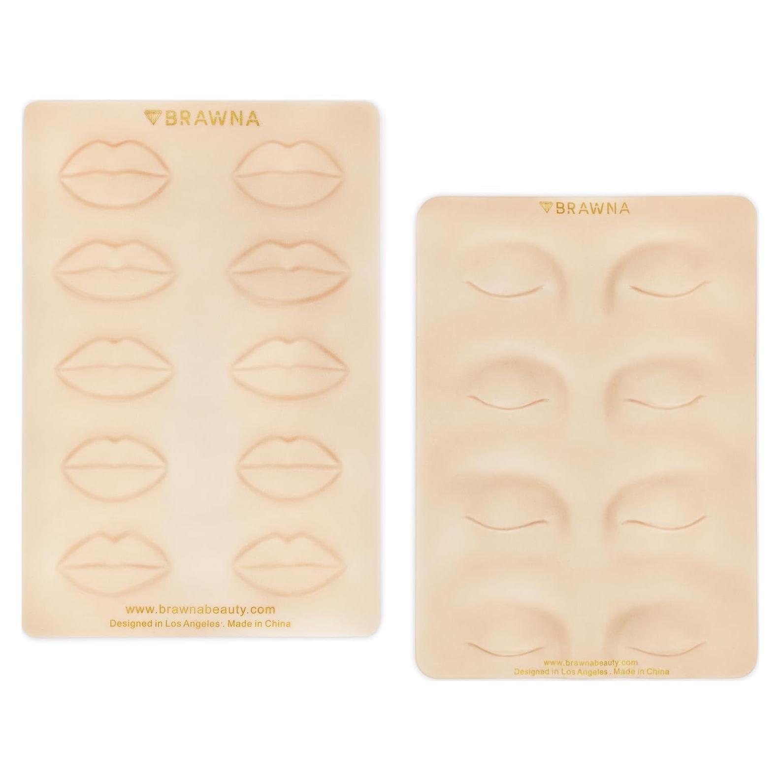 Piel de Práctica 3D PMU BRAWNA para Tatuaje de Cejas y Labios