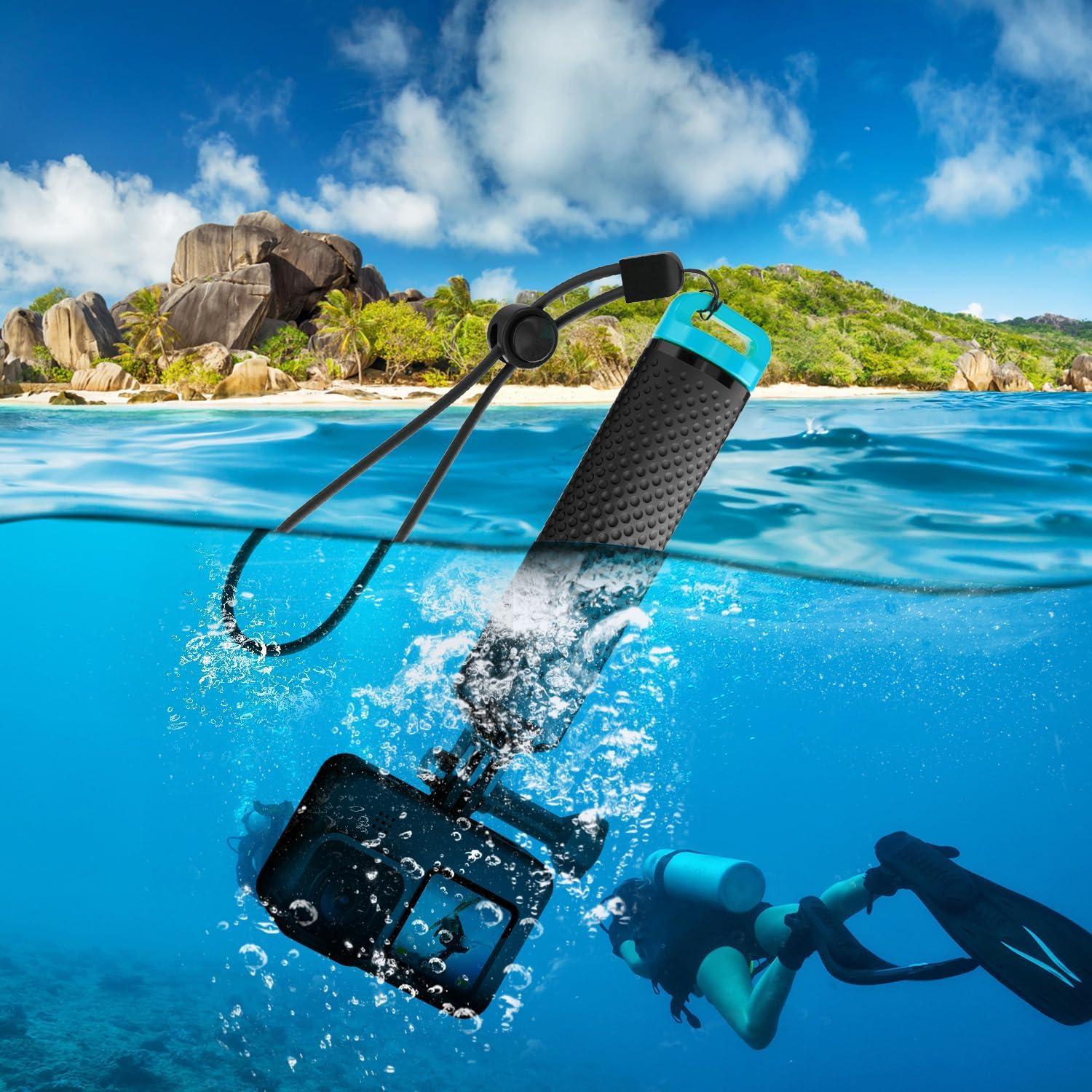 Flotador Mango Flotante Sametop Azul para GoPro y DJI Osmo