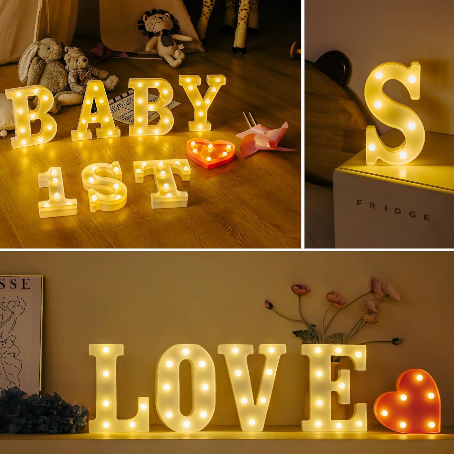 Números Iluminados LED IFDGCTK 0 Luz Cálida Decorativa