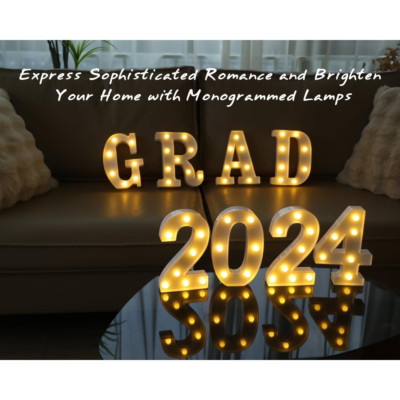 Números Iluminados LED IFDGCTK 0 Luz Cálida Decorativa