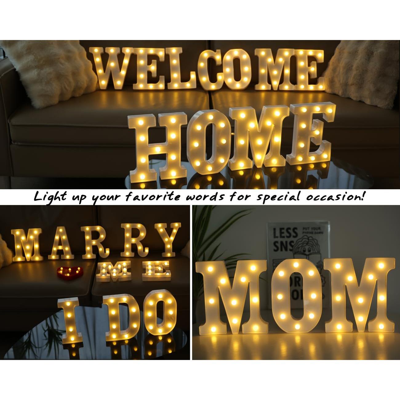 Números Iluminados LED IFDGCTK 0 Luz Cálida Decorativa