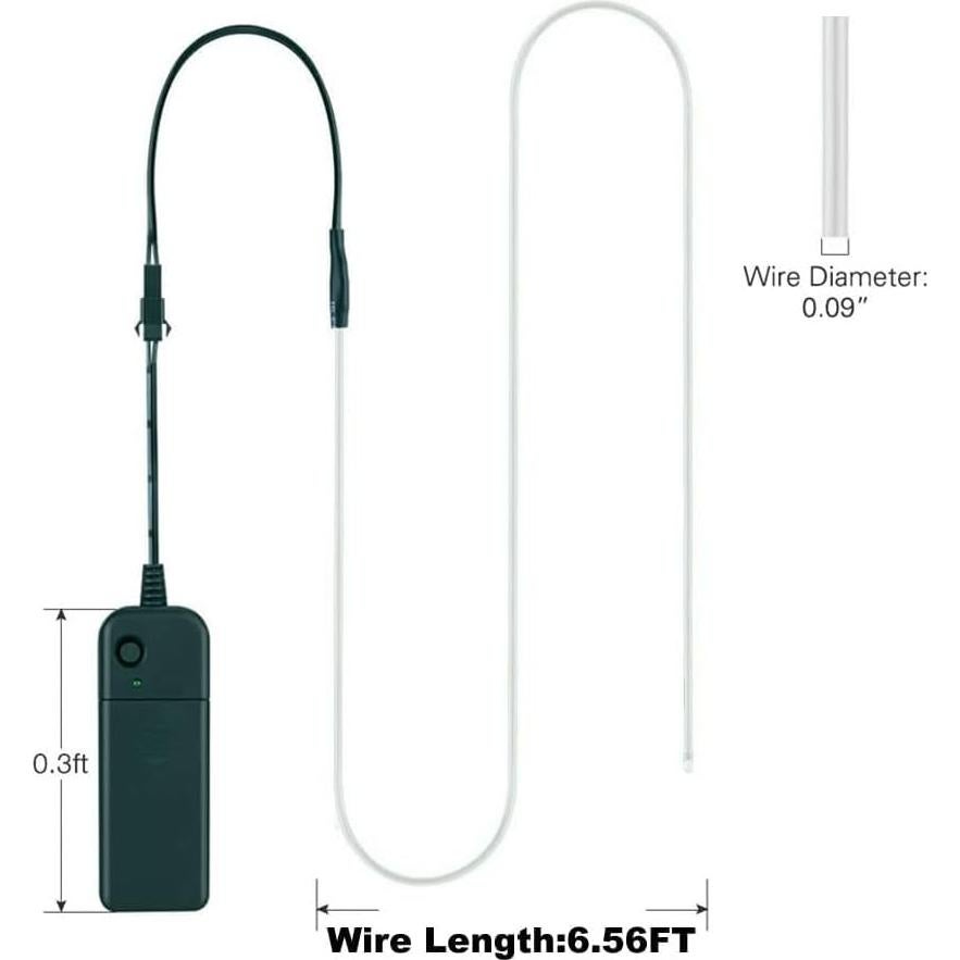 Cinta de Luz Neón MaxLax 2M Azul Hielo para Decoración