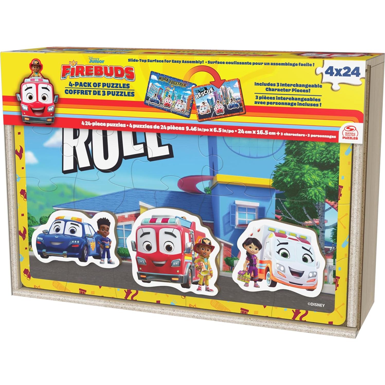 Paquete de 4 Rompecabezas Disney Firebuds 24 Piezas