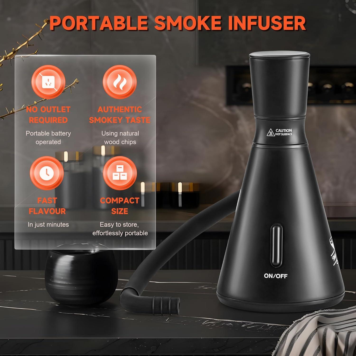 Kit de Ahumador de Cócteles Wanvoapl WB-smoker con 8 Sabores