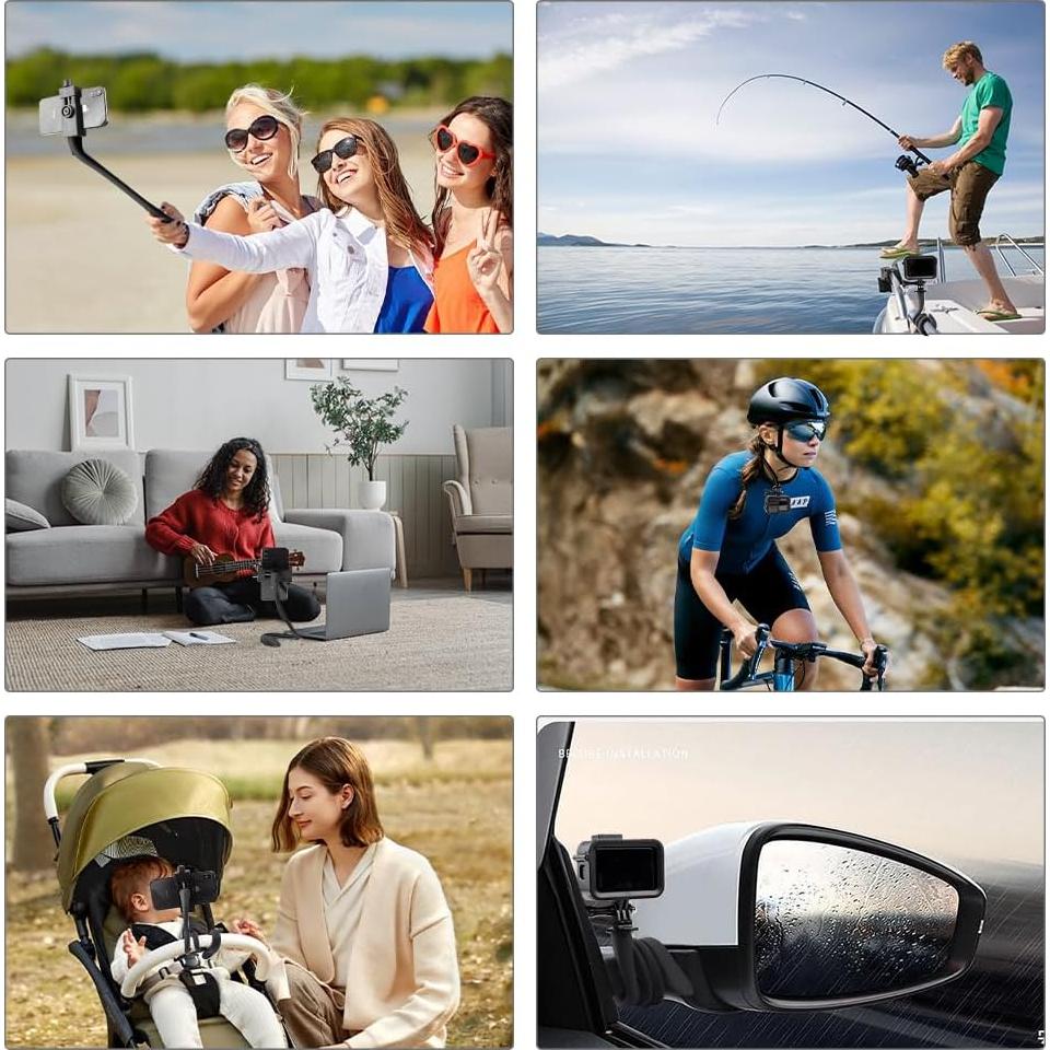 Soporte flexible para teléfono Taisioner 42.5 cm para GoPro y smartphones