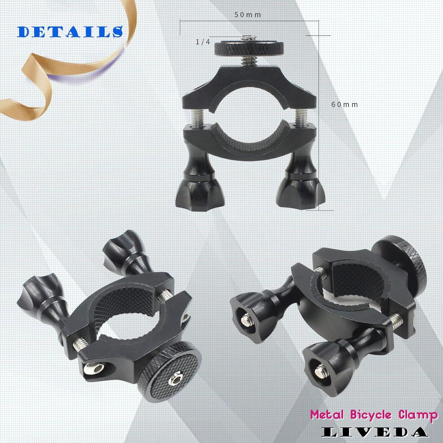 Soporte de Cámara de Bicicleta Niewalda para GoPro y SJCAM