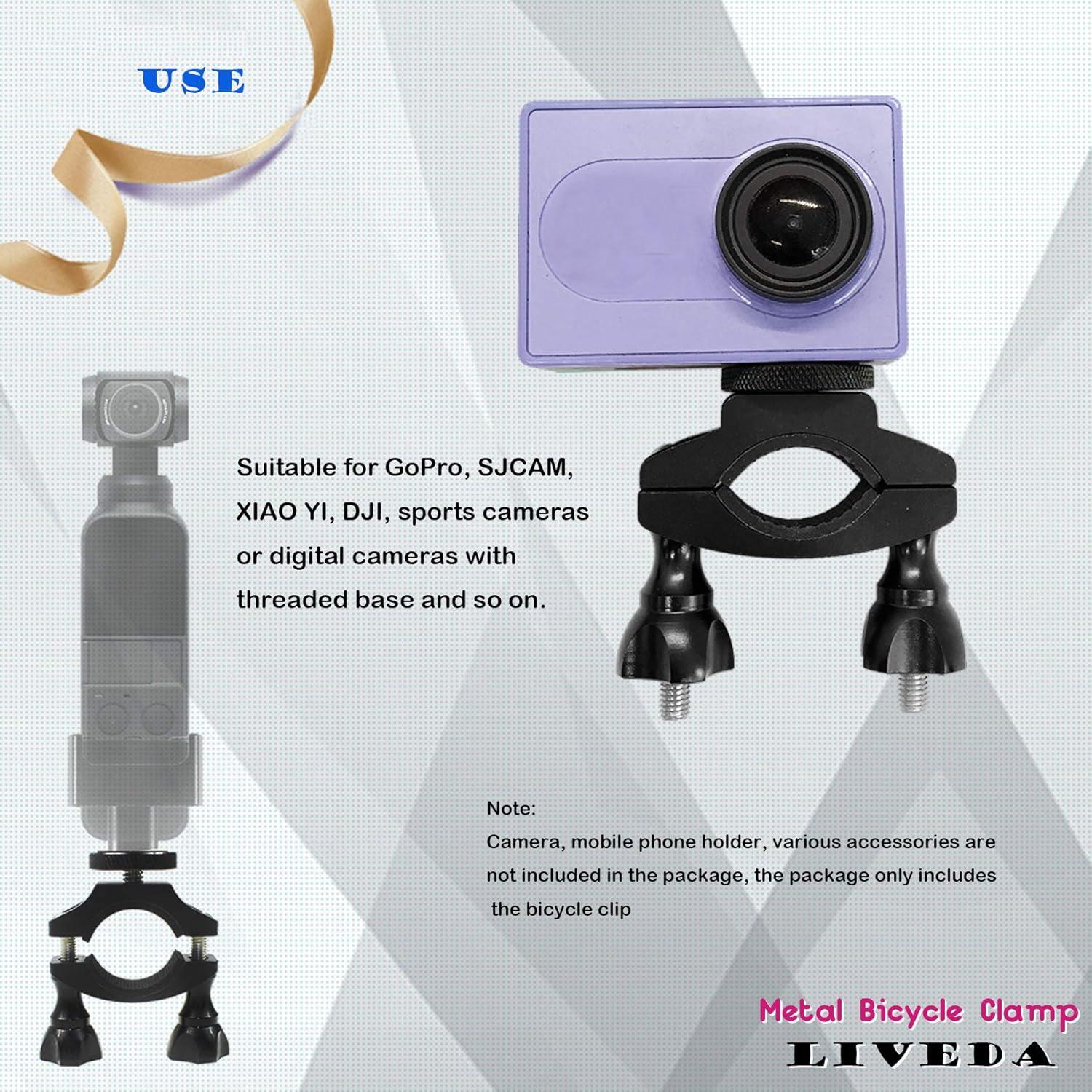 Soporte de Cámara de Bicicleta Niewalda para GoPro y SJCAM