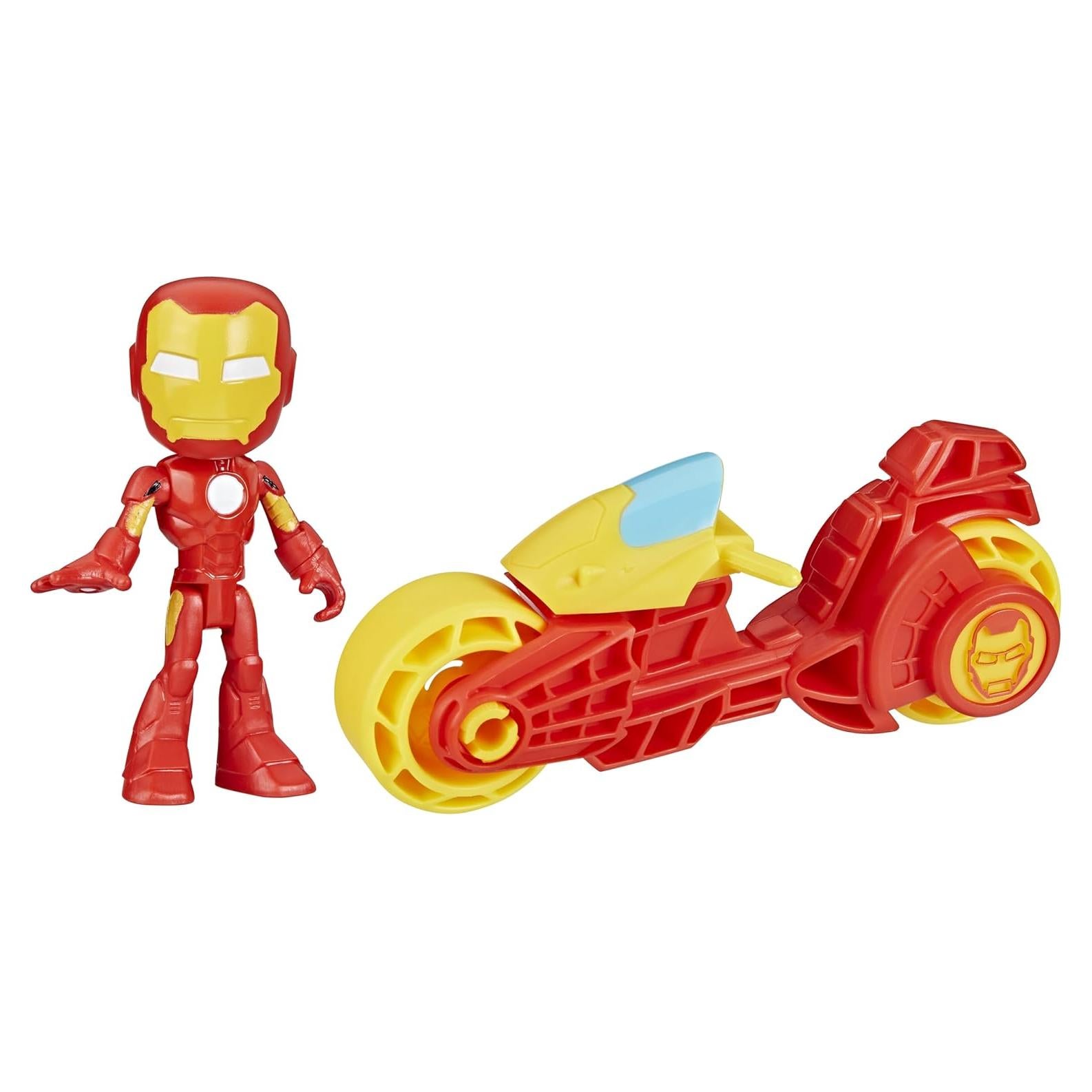 Figura de Acción Iron Man con Motocicleta Hasbro 10 cm