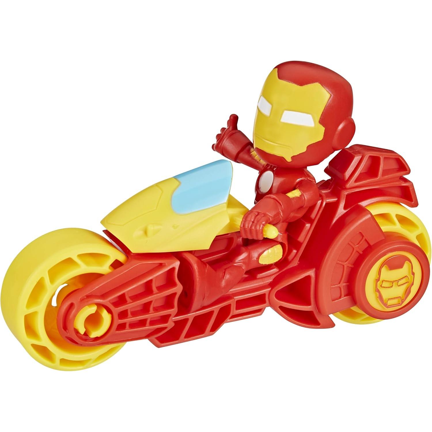 Figura de Acción Iron Man con Motocicleta Hasbro 10 cm