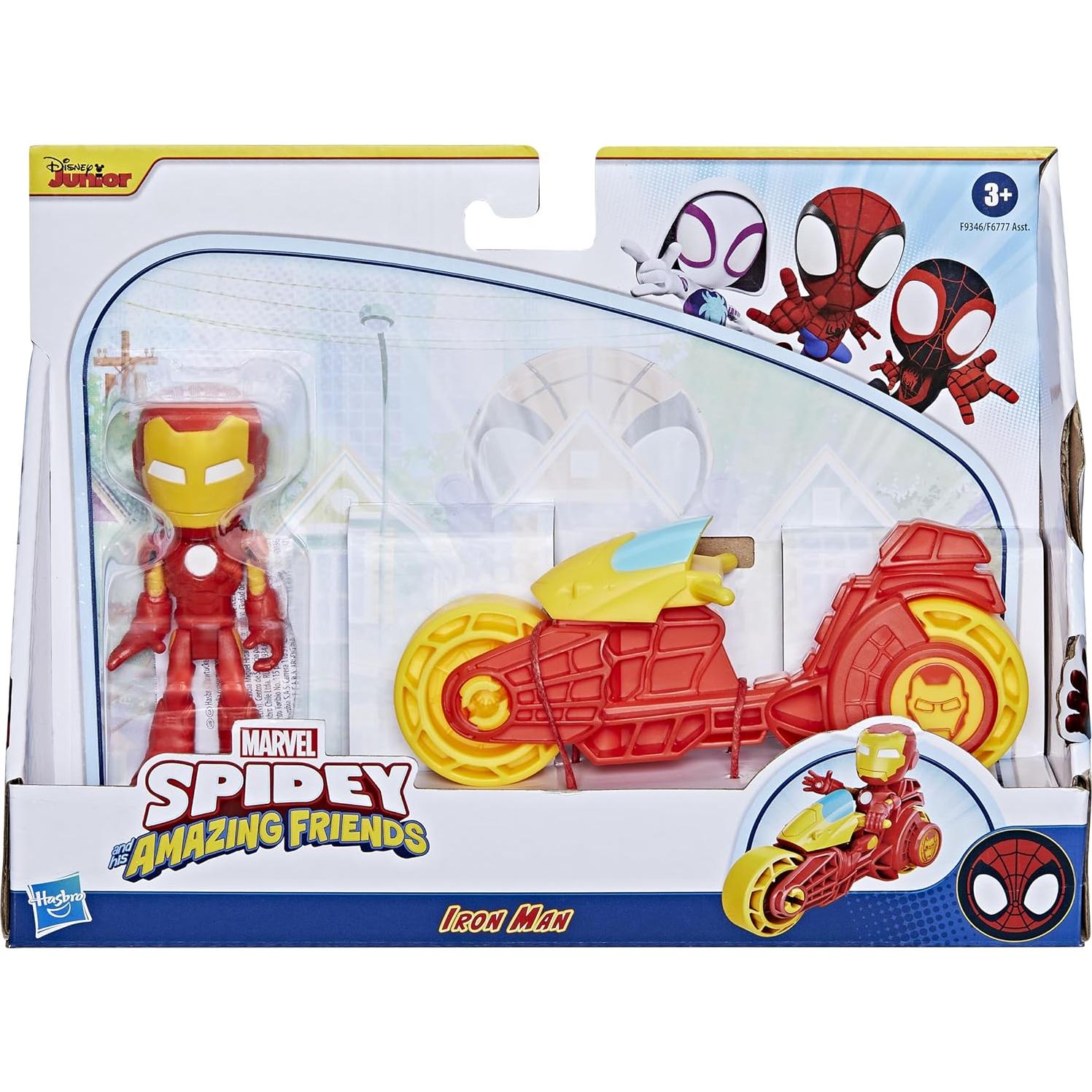 Figura de Acción Iron Man con Motocicleta Hasbro 10 cm