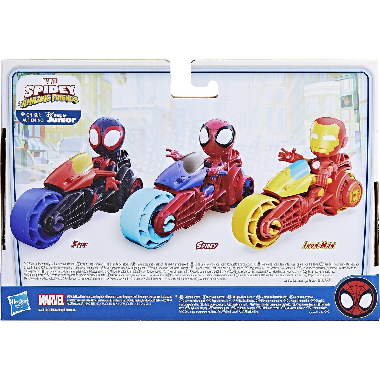 Figura de Acción Iron Man con Motocicleta Hasbro 10 cm