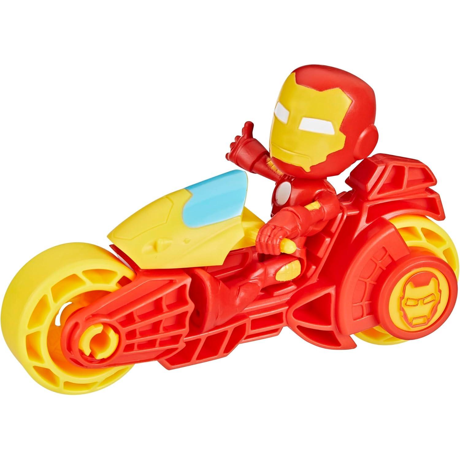Figura de Acción Iron Man con Motocicleta Hasbro 10 cm