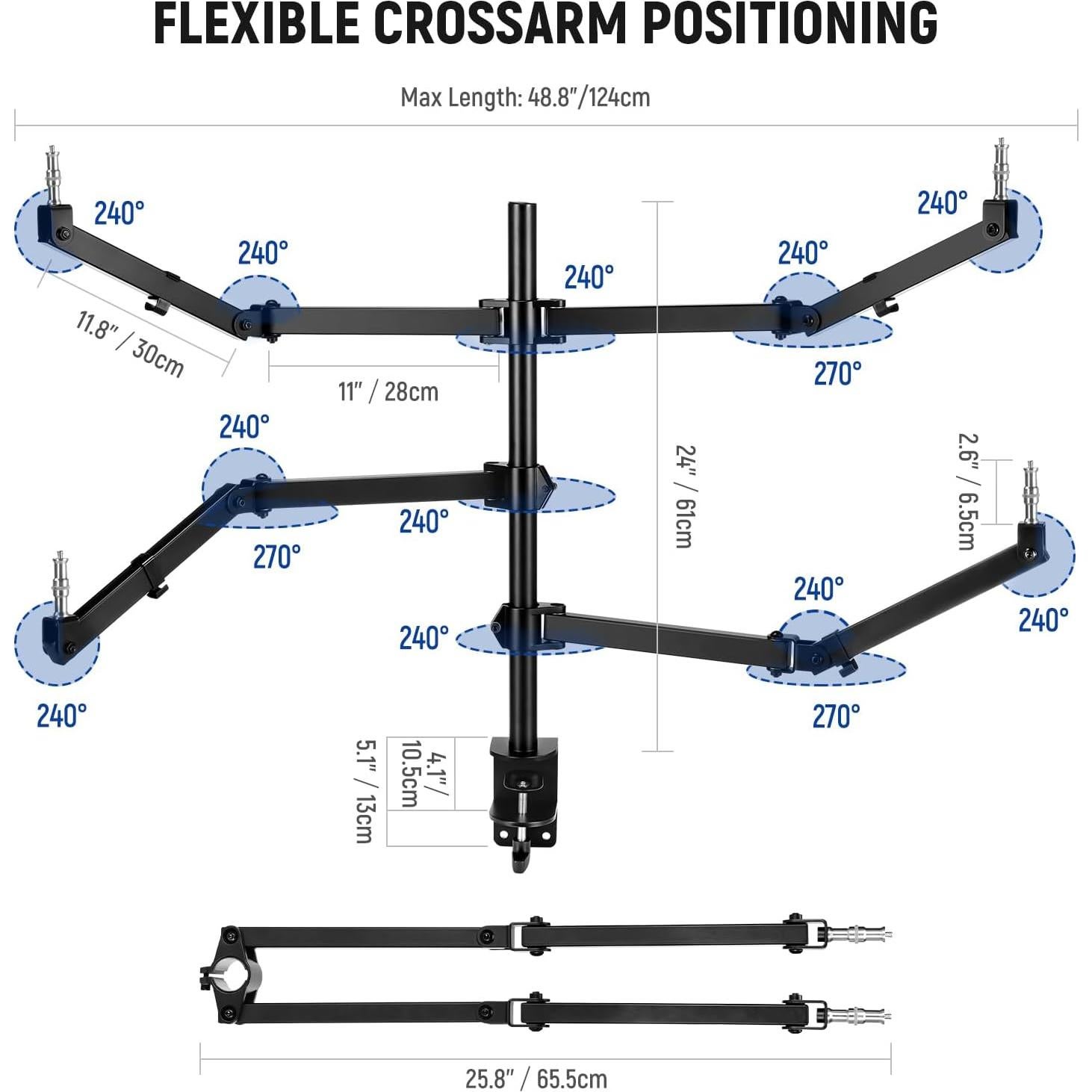Soporte de Cámara de Escritorio NEEWER ST004 con Brazos Flexibles