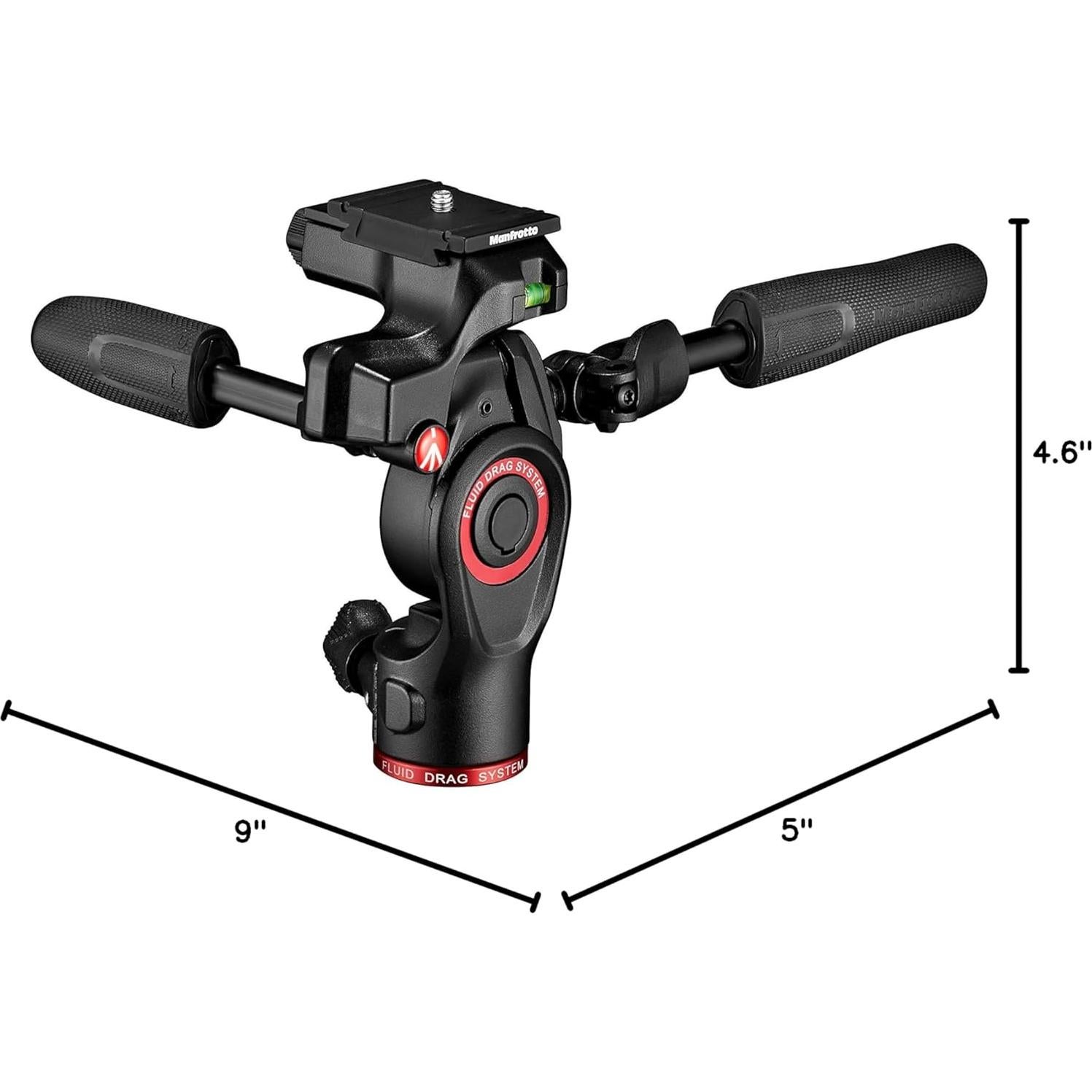 Cabezal de trípode Manfrotto Befree 3 vías Live, 0.88kg