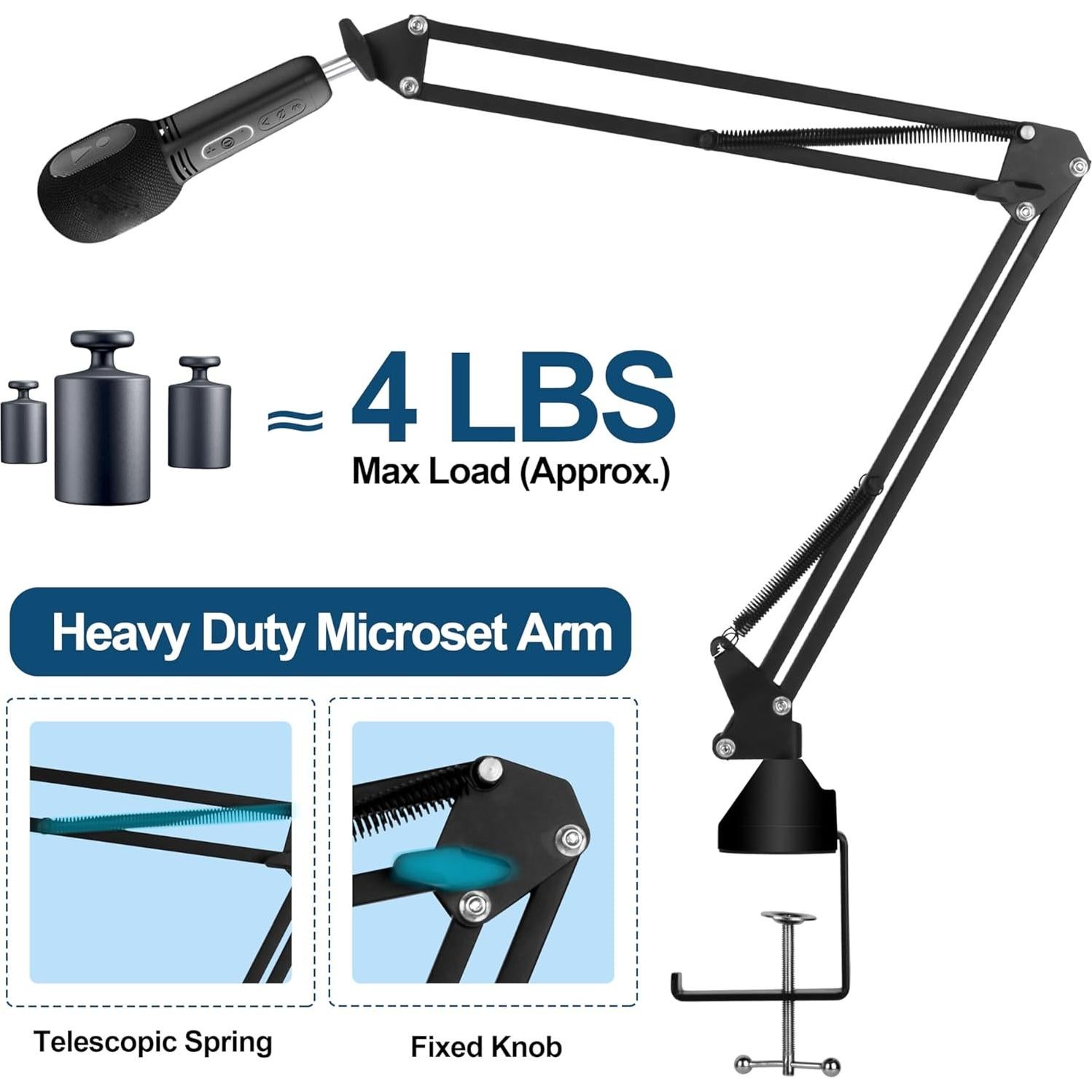 Brazo de Suspensión de Micrófono Ajustable Neewer 33 cm