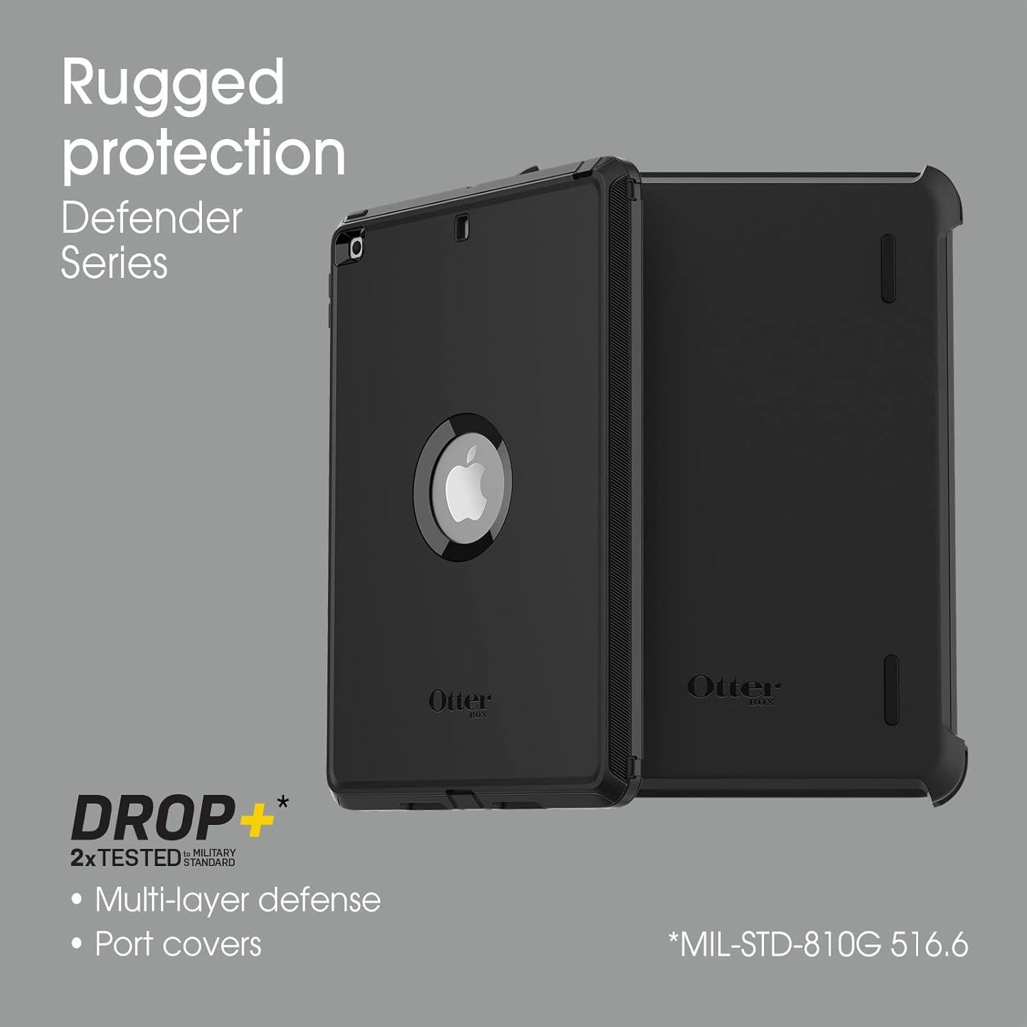 Funda OtterBox Defender para iPad 7ª, 8ª y 9ª Gen - Negro