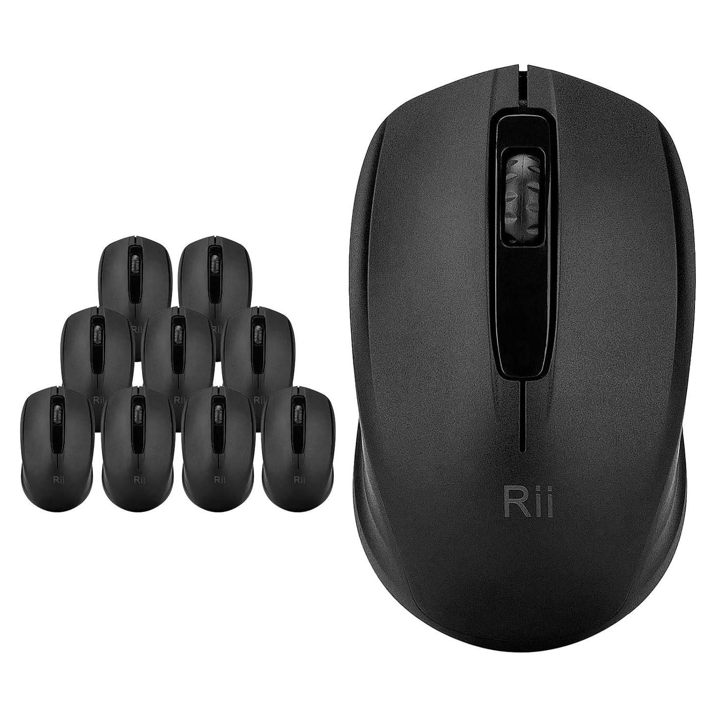 Paquete de 10 Ratones Inalámbricos Rii RM100 para PC
