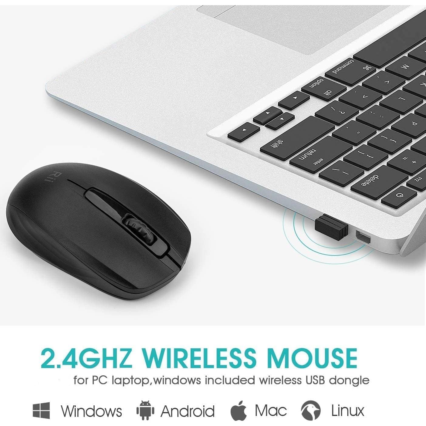 Paquete de 10 Ratones Inalámbricos Rii RM100 para PC