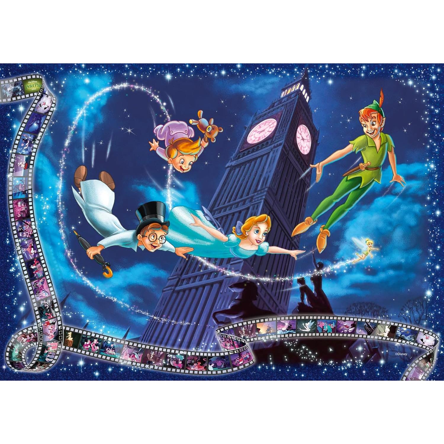 Ravensburger Disney Collector's Edition Peter Pan 1000 Piece Jigsaw Puzzle for Adults - Every Piece is Unique, Softclick Technology Means Pieces Fit Together Perfectly