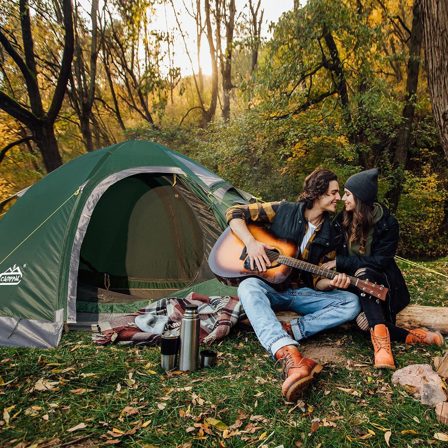 Tienda de Camping Camppal para 2 Personas Impermeable 4 Estaciones