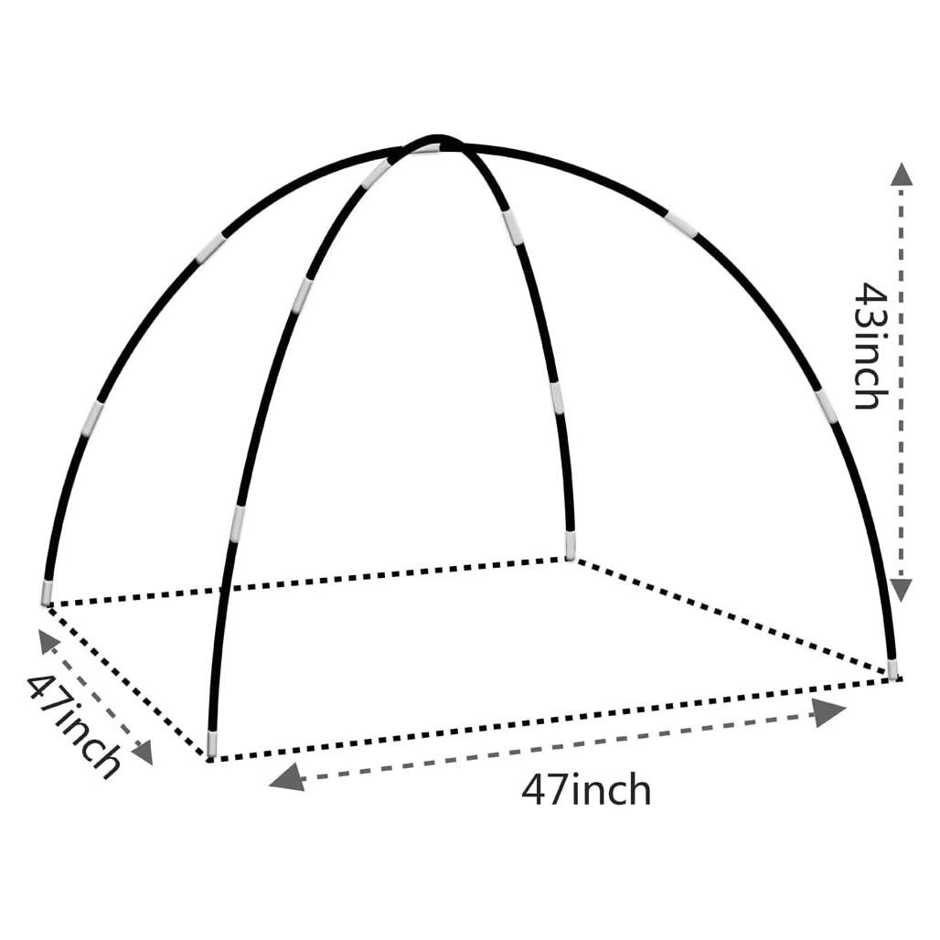 Postes de Reemplazo para Tienda de Niños Mnagant 285 cm Fibra de Vidrio