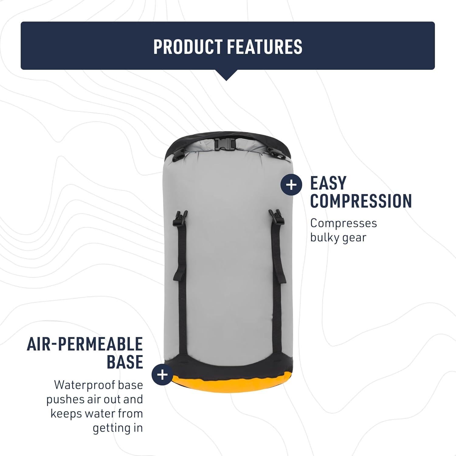 Bolsa de Compresión Seco eVac Sea to Summit 5L Impermeable Gris