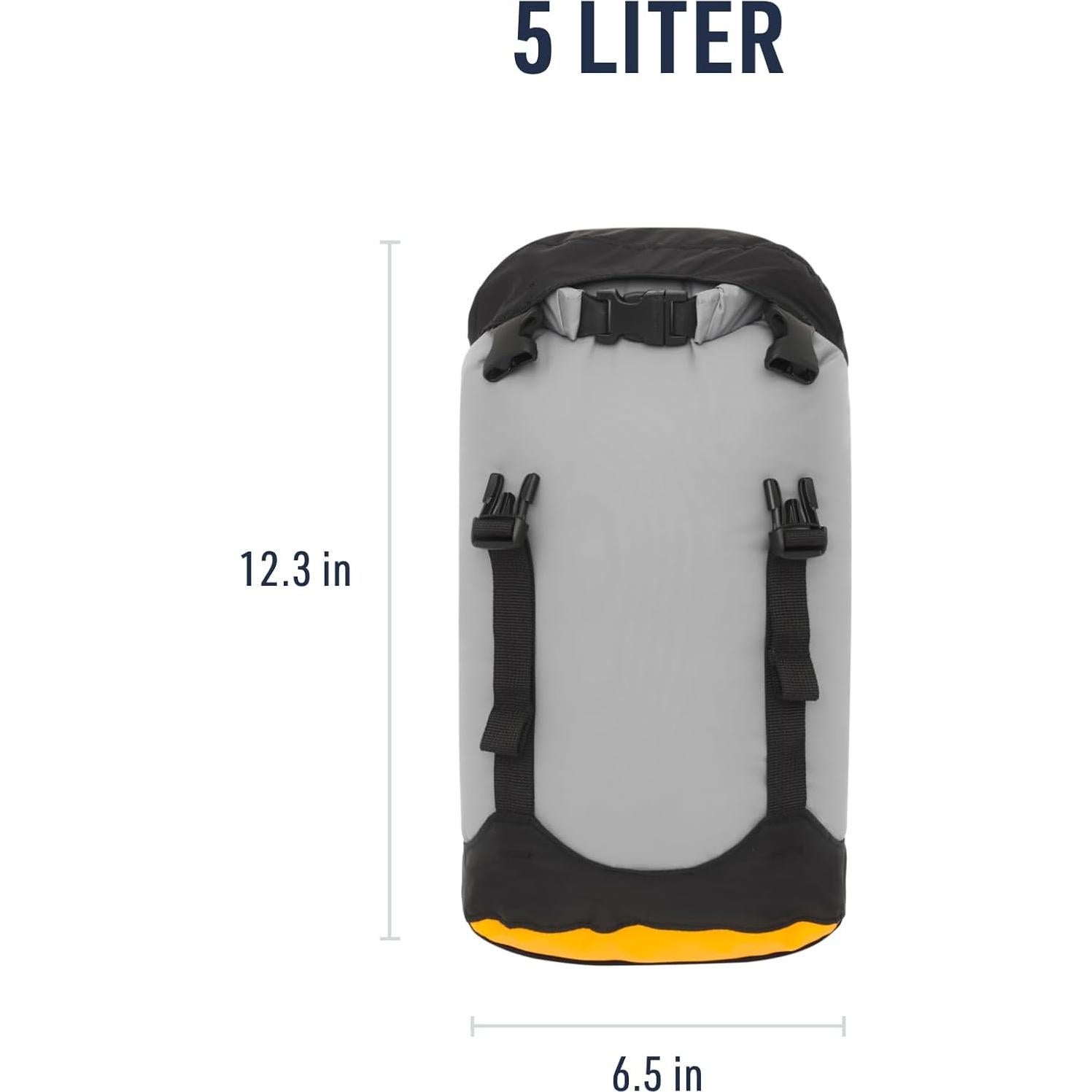 Bolsa de Compresión Seco eVac Sea to Summit 5L Impermeable Gris