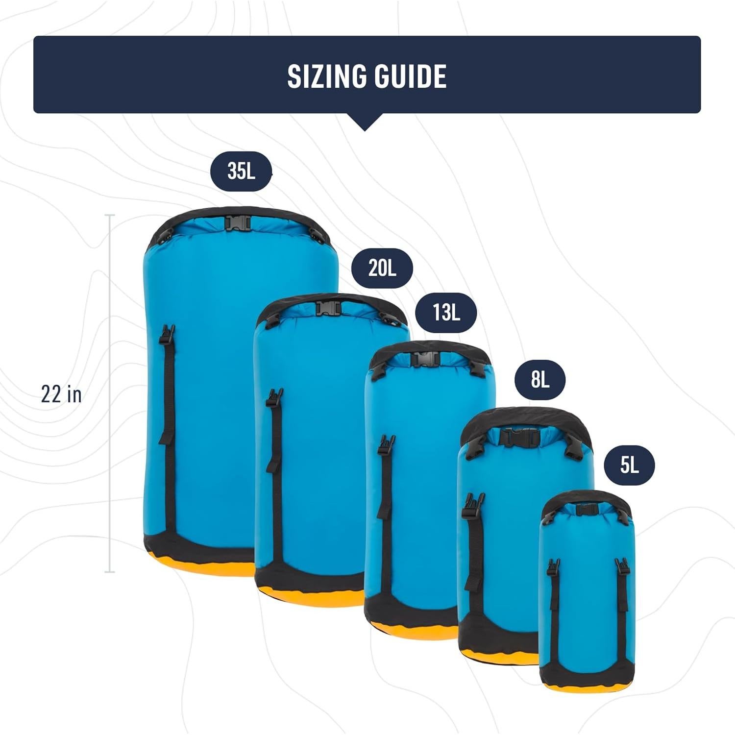 Bolsa de Compresión Seco eVac Sea to Summit 5L Impermeable Gris