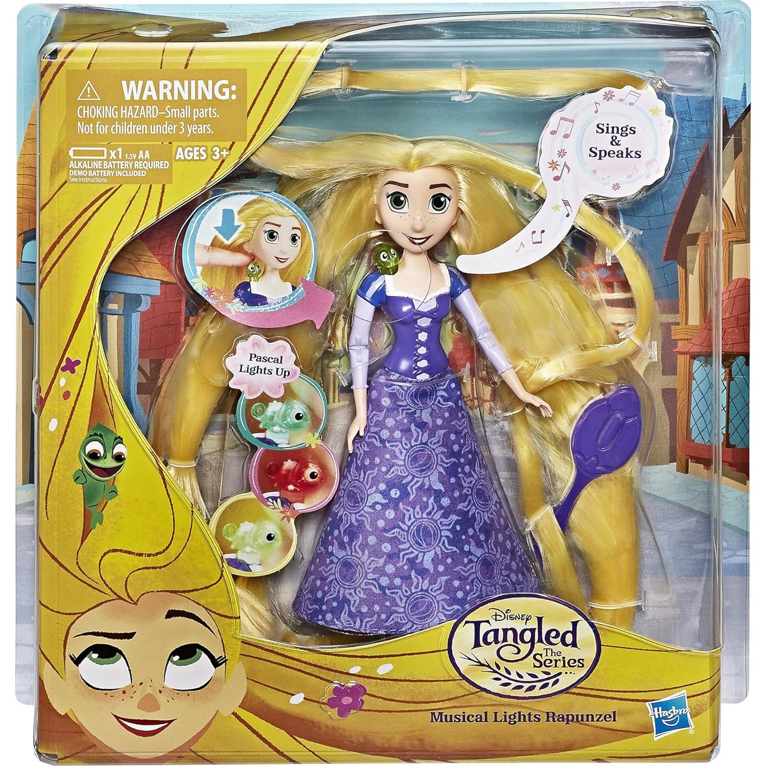 Muñeca Rapunzel Luces Musicales Hasbro 5.7x27.9cm