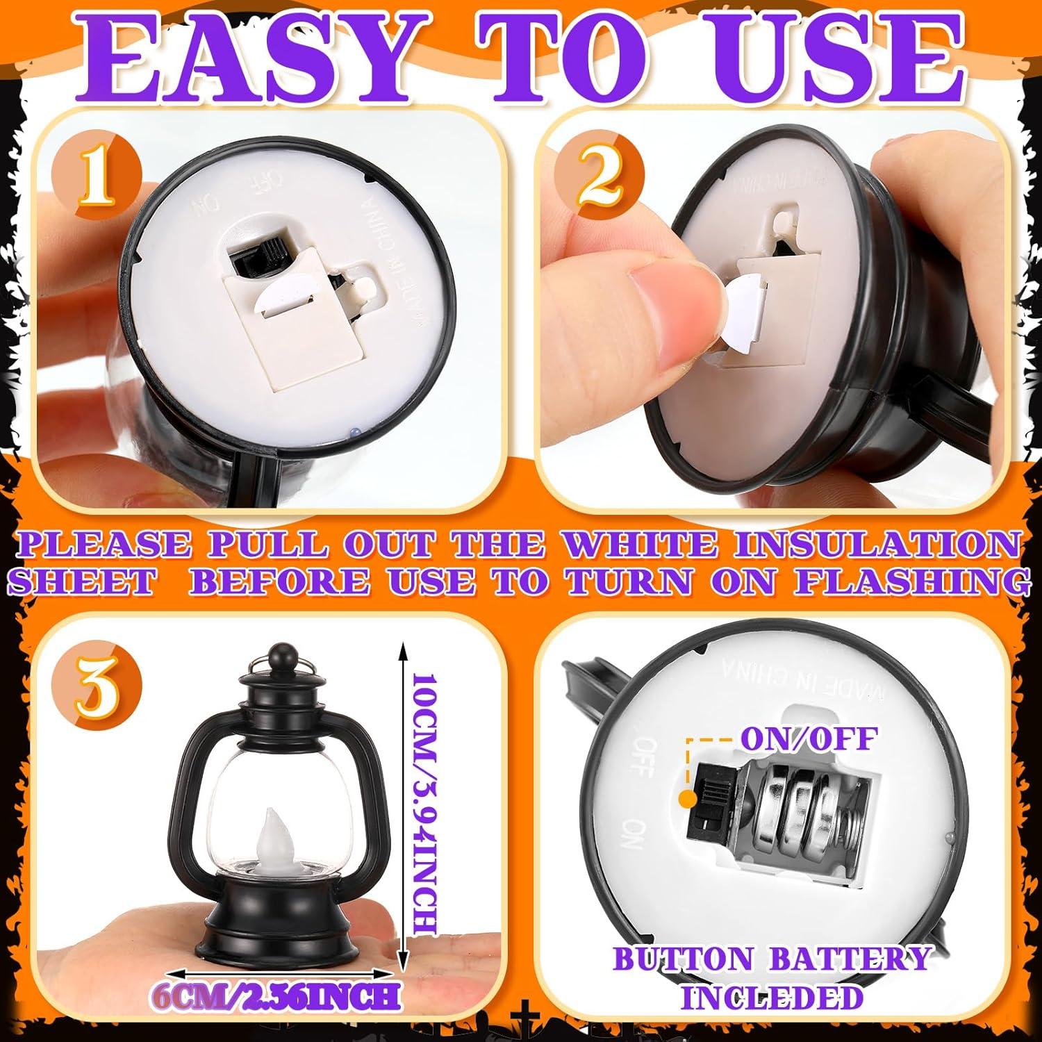 12 Mini Linternas Decorativas Ferraycle Vintage 10.16 cm