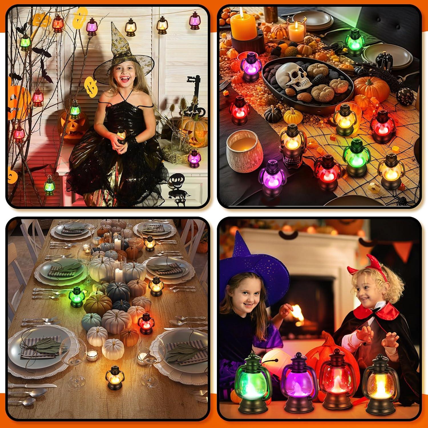 12 Mini Linternas Decorativas Ferraycle Vintage 10.16 cm