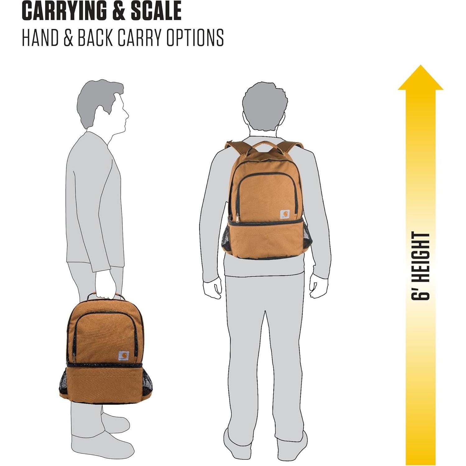 Mochila Enfriadora Carhartt 24 Latas Aislada Resistente Agua