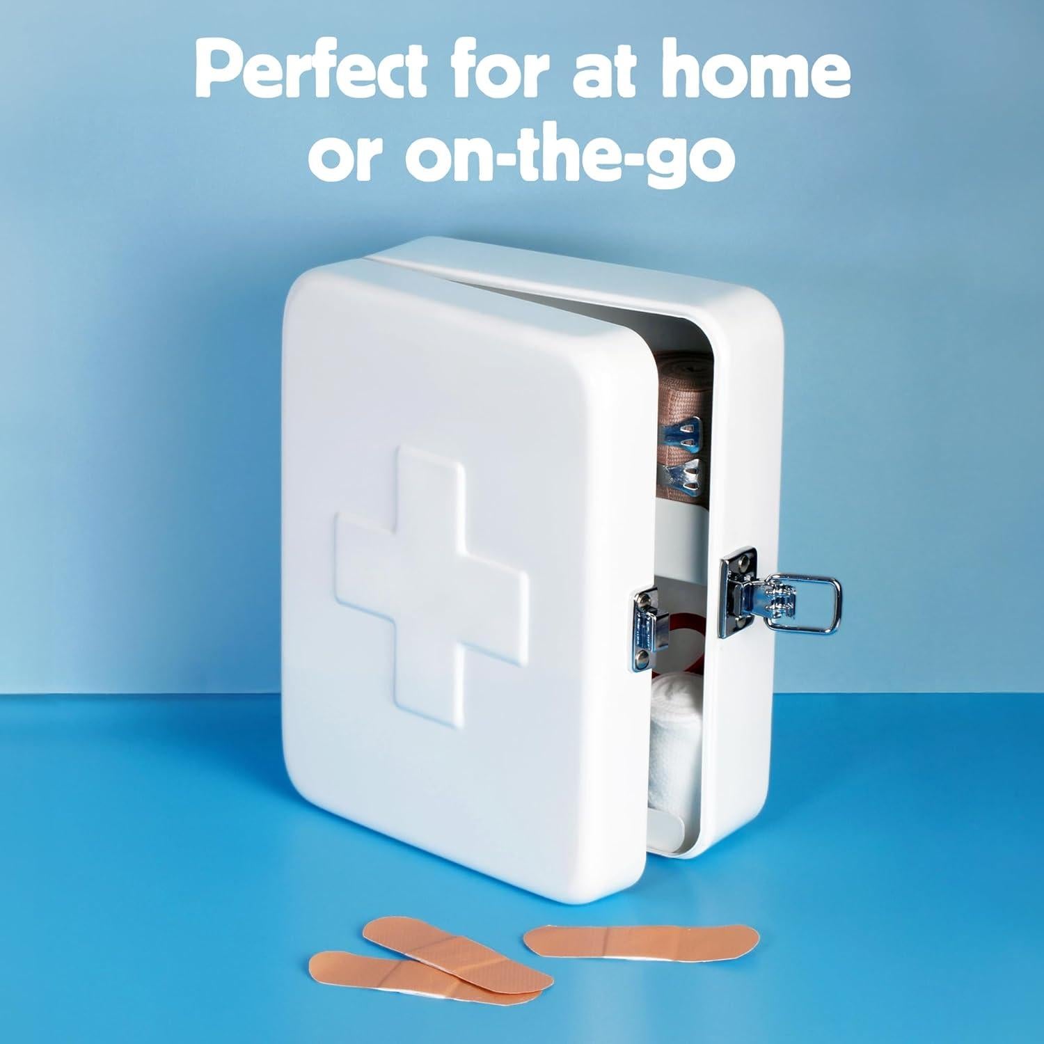 Estuche de Primeros Auxilios Kikkerland Acero Inoxidable Rojo