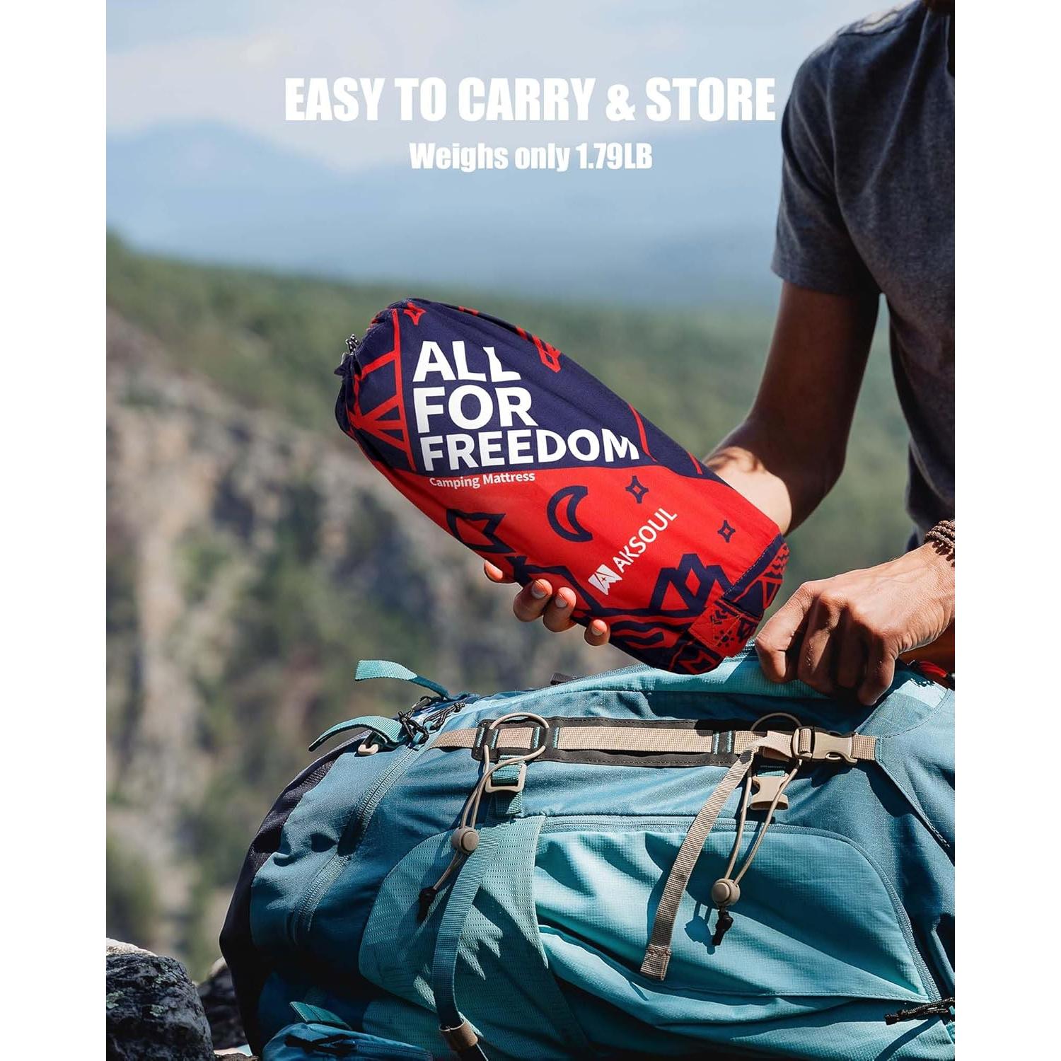 Colchoneta de Camping Autoinflable AKSOUL 3.94" Gruesa 200 kg