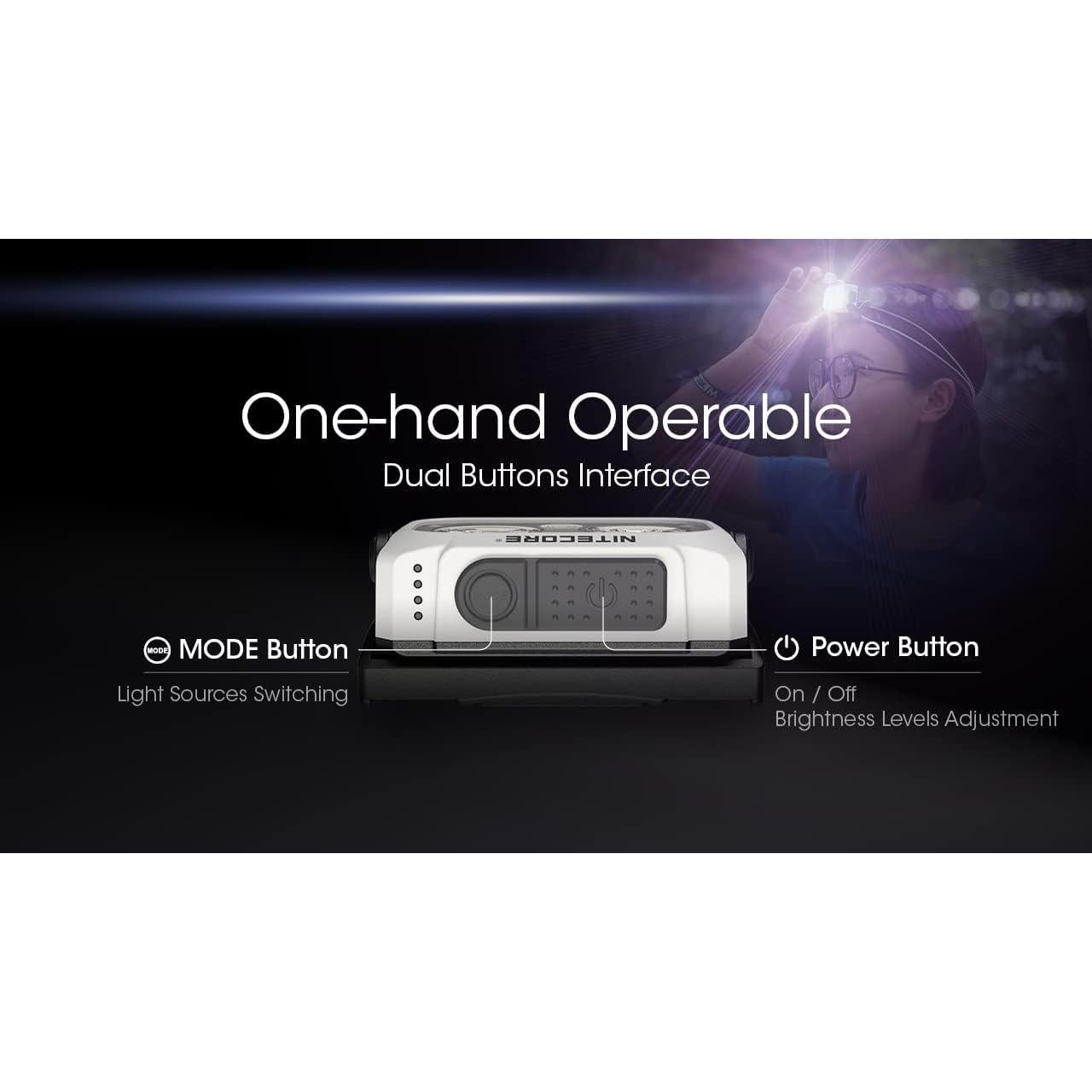 Linterna Frontal Nitecore NU21 360 Lúmenes Recargable USB-C