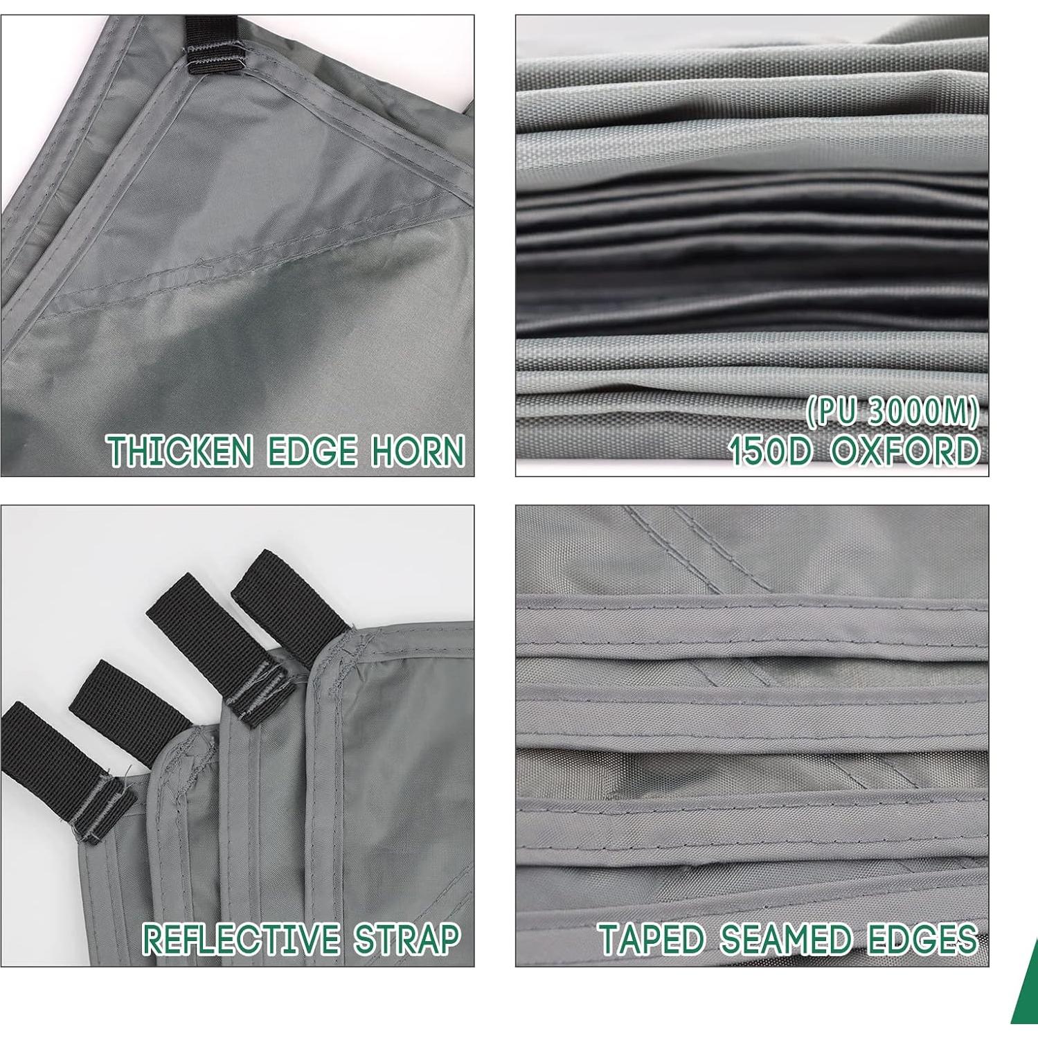 Camping Tarp Waterproof with Carry Bag for Under Tent, Ultralight Tent Footprint for Ground Camping Hiking (82" x 82")