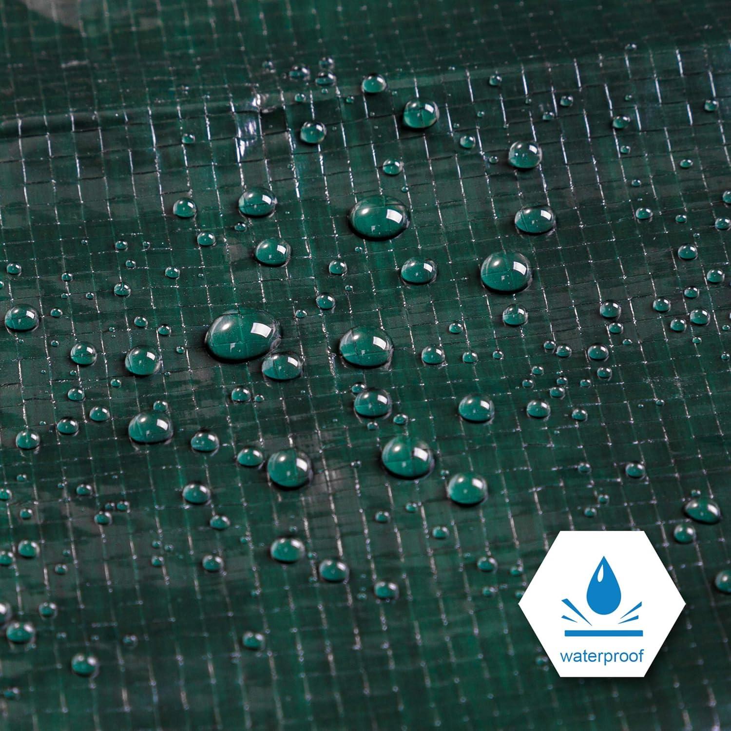 Lona Cartman Verde 1.83x2.44m Impermeable 8 Mil para Camping