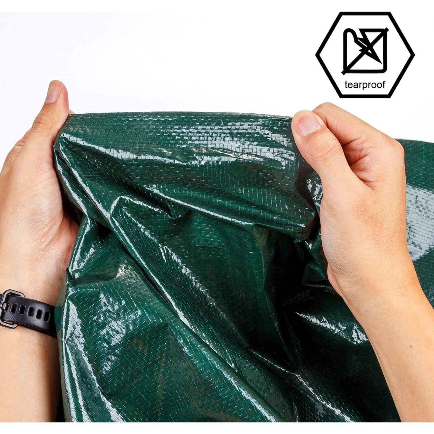 Lona Cartman Verde 1.83x2.44m Impermeable 8 Mil para Camping