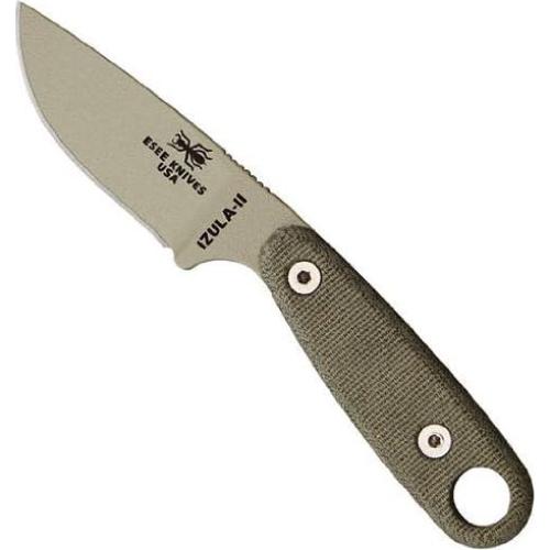 Cuchillo ESEE Izula-II Tan Desierto con Funda y Kit de Supervivencia