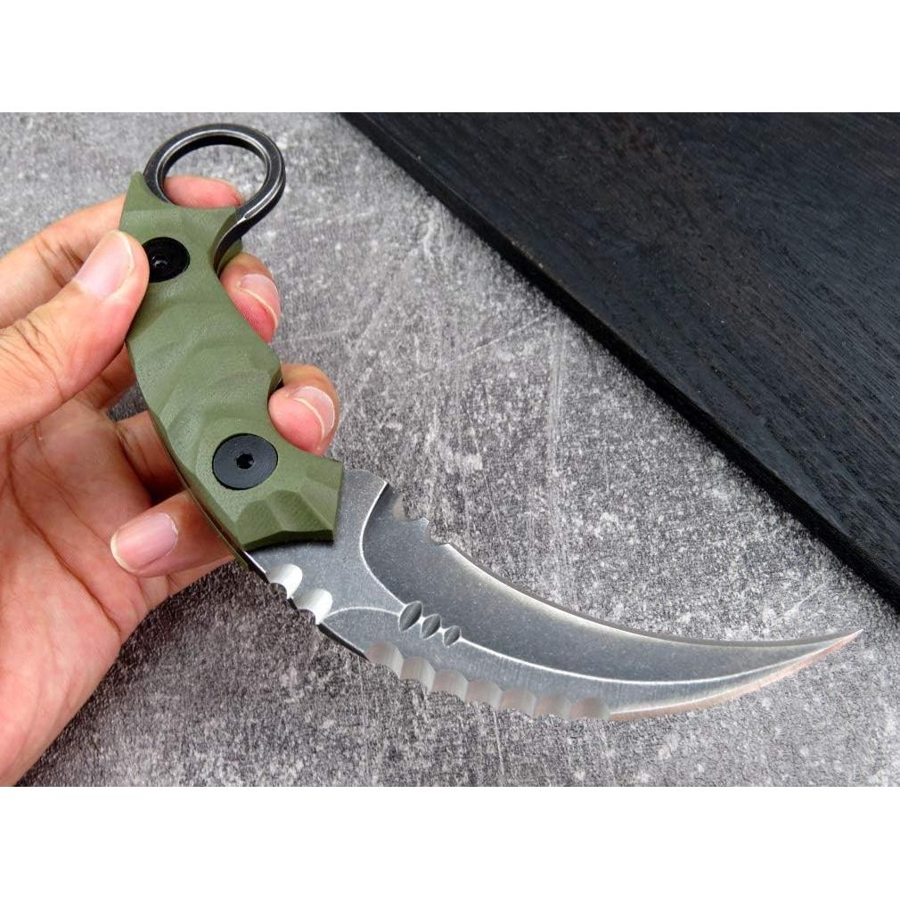 Cuchillo de Hoja Fija Canku C1691 Acero D2 Mango G10 10.2 cm