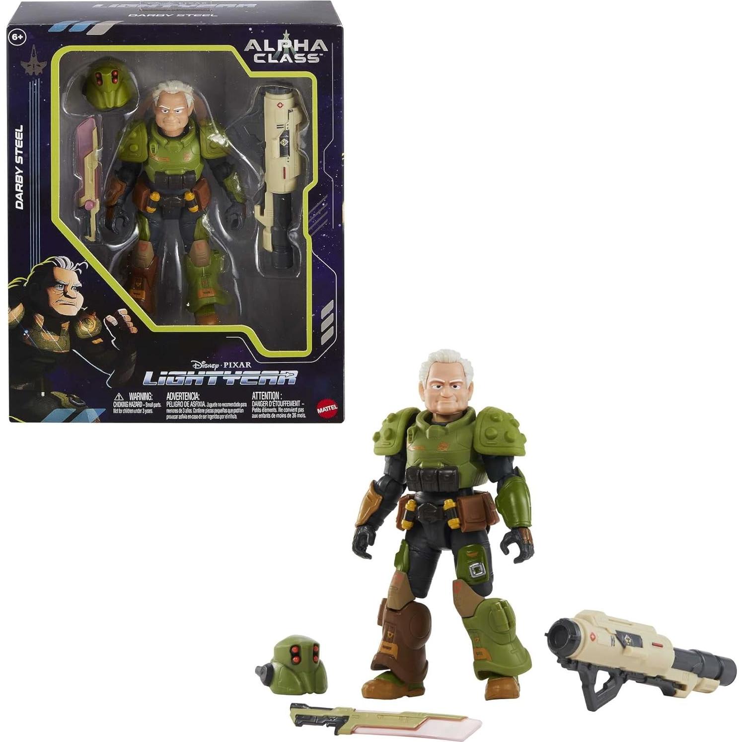 Figura de acción Mattel Disney Pixar Lightyear Darby Steel 17.78 cm