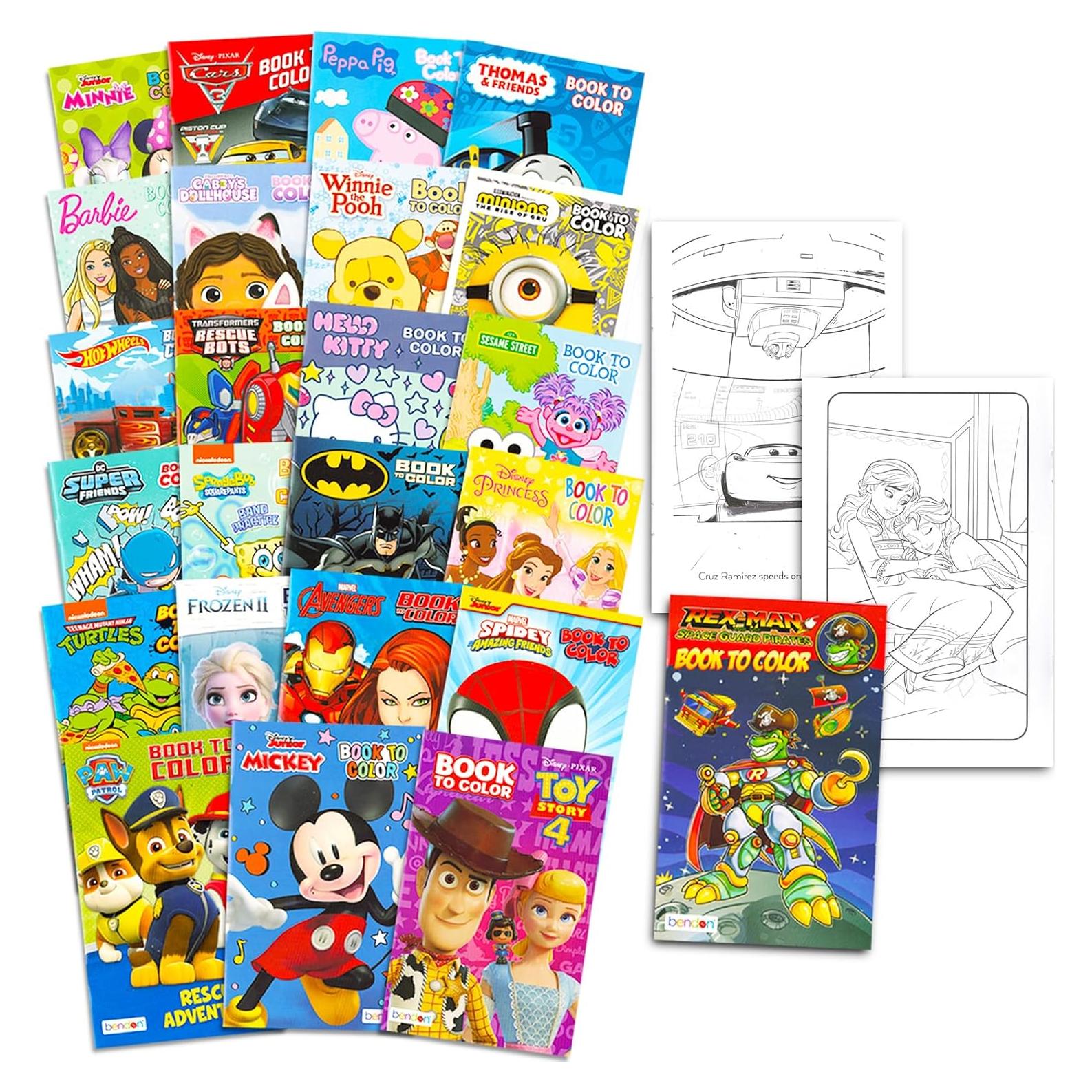 Paquete de 24 Libros para Colorear Bendon - Premios Aula Niños 3+