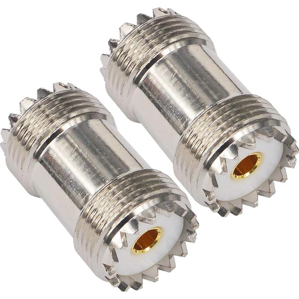 Adaptador UHF hembra a hembra BOOBRIE SO239 - 2 Piezas