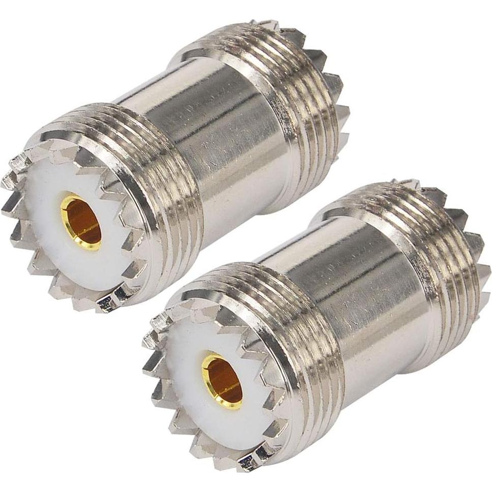 Adaptador UHF hembra a hembra BOOBRIE SO239 - 2 Piezas