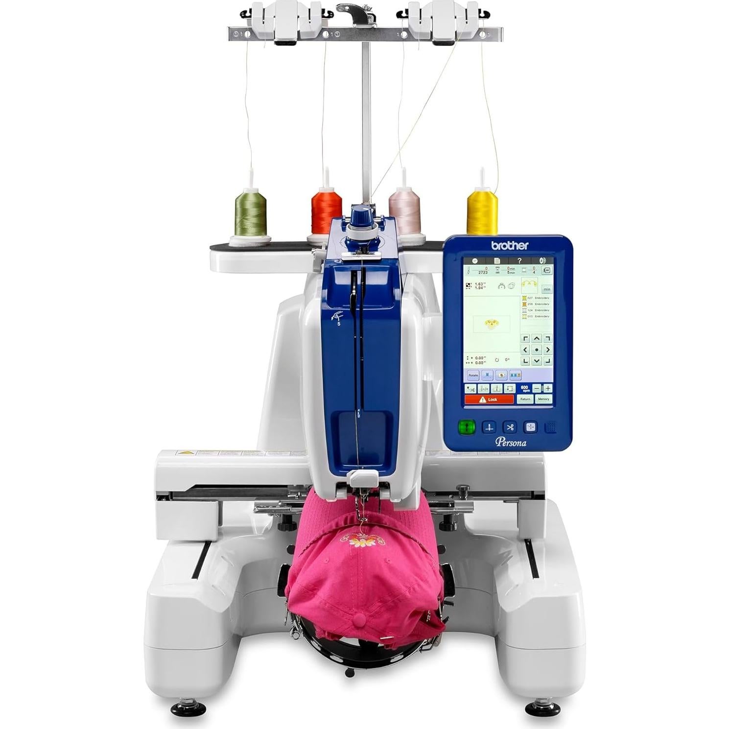 Brother Persona PRS100 Single Needle Embroidery Machine with 4-Spool Thread Stand and Free Arm Embroidery