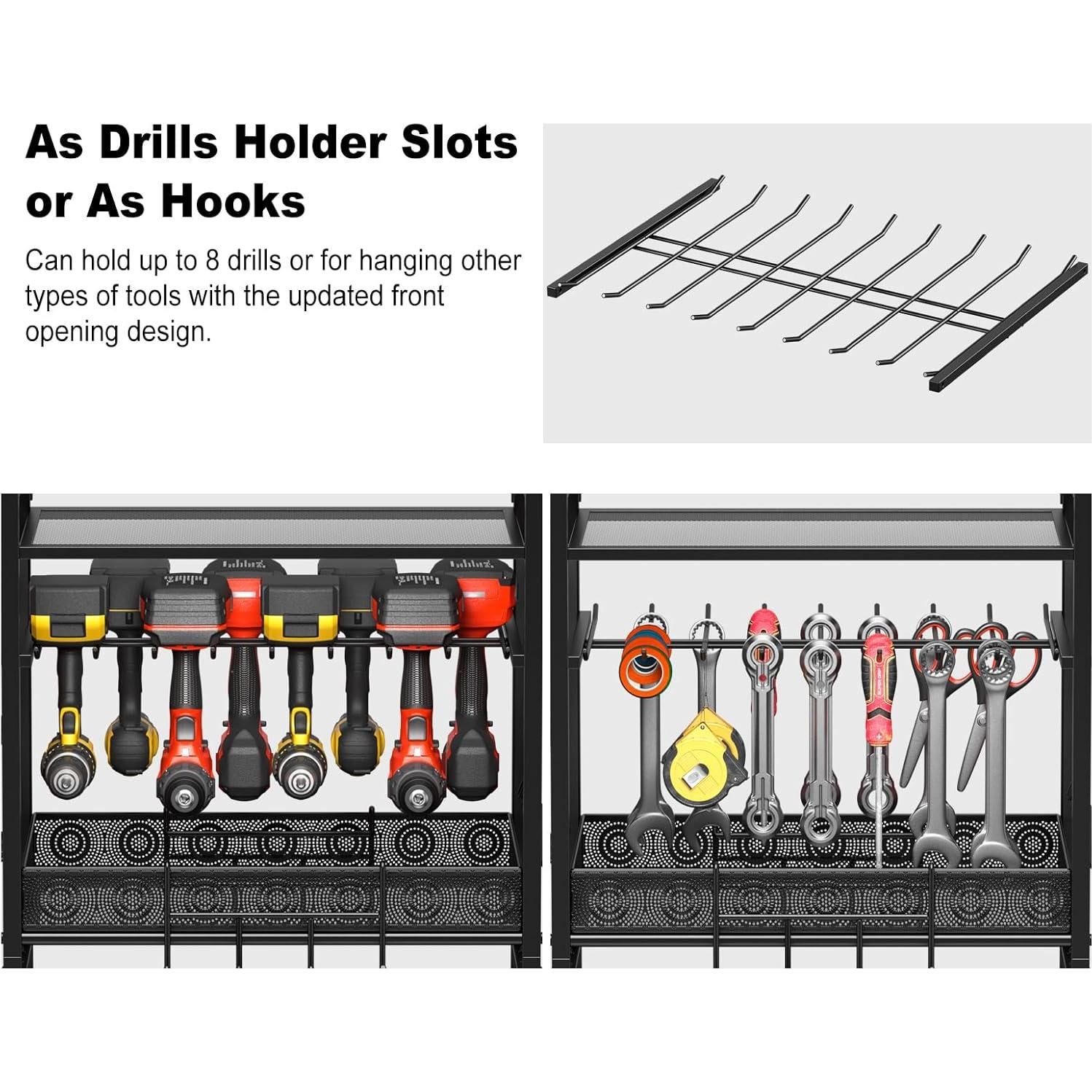 Organizador de Herramientas JUNNUJ con Estación de Carga 8 Salidas