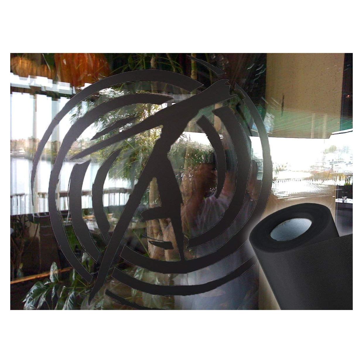 Vinilo Adhesivo Mate Esmerilado VViViD 30.48x121.92 cm Negro