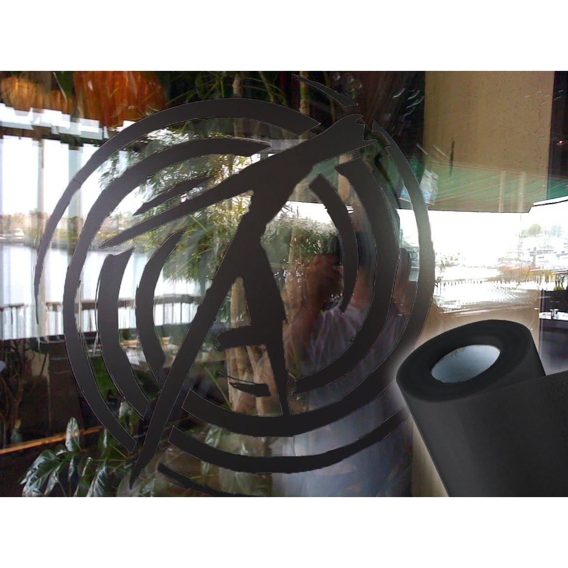 Vinilo Adhesivo Mate Esmerilado VViViD 30.48x121.92 cm Negro