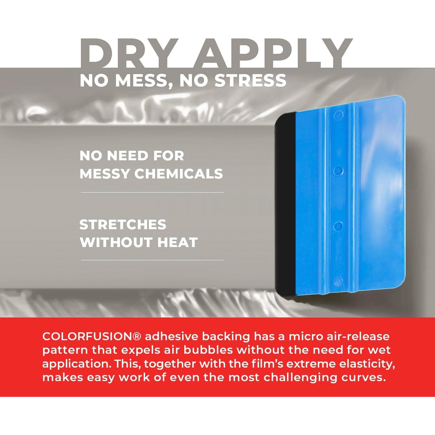 Vinilo Envoltura Automotriz VViViD ColorFusion Gris Tiza 30.9x152.4cm